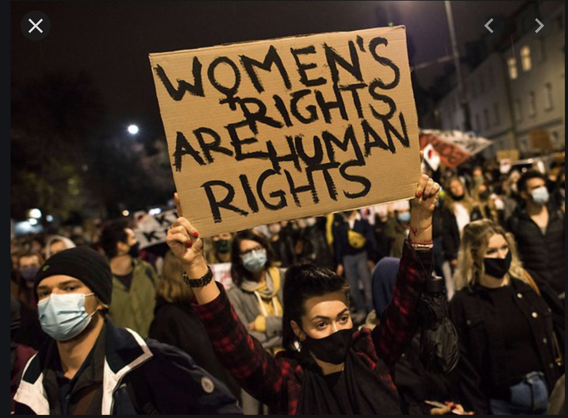 Bild women’s rights are human rights Polen